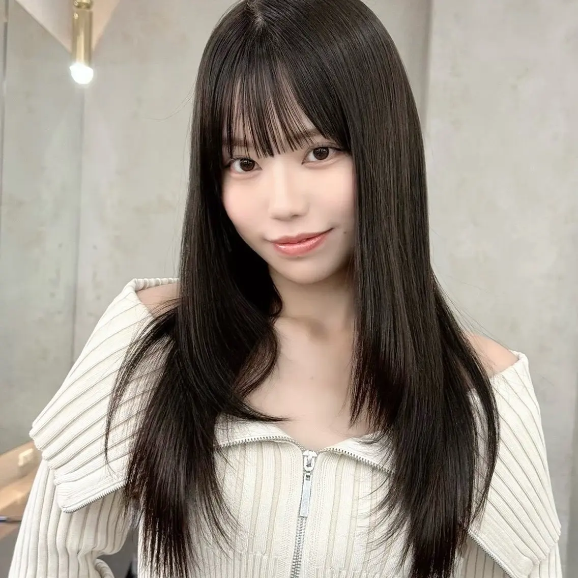 ロング カット ヘアカラー トリートメント 髪質改善🦋韓国ヘア /艶髪カラー/ゆうとのヘアスタイル