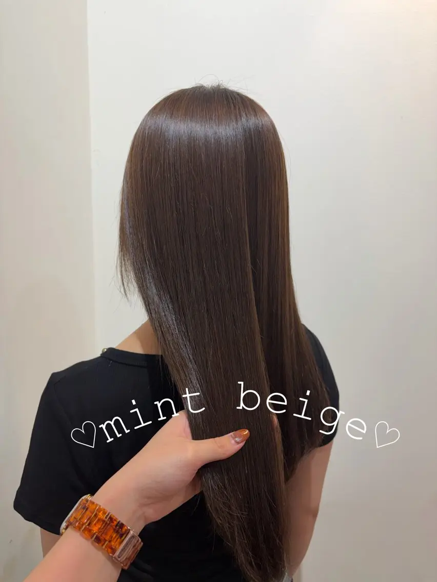 ロング カラー 黒髪 ケアカラー ダブルカラー カット ヘアカラー トリートメント 🍒桜井 優華🍒のヘアスタイル