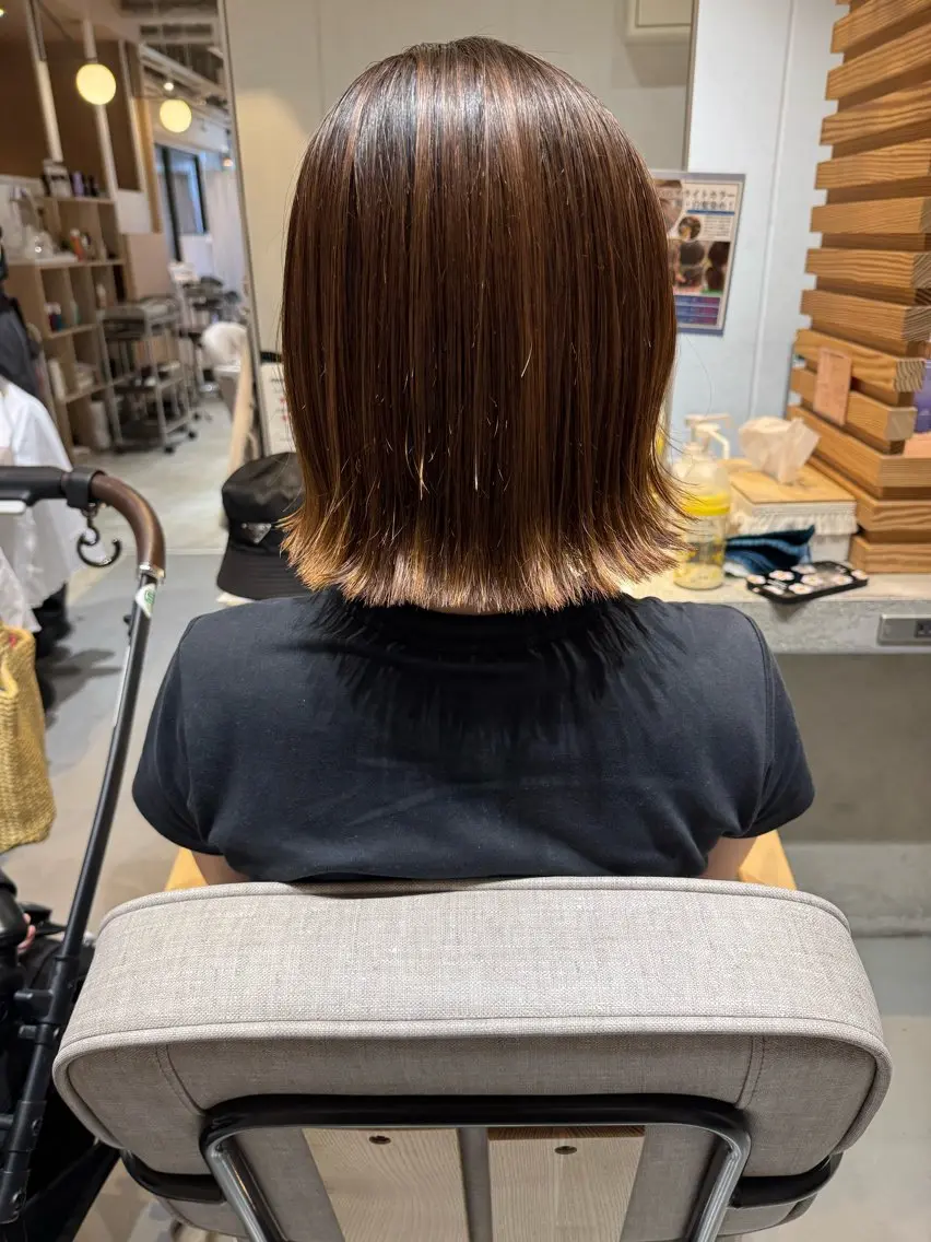 ショート 切りっぱなしボブ ボブ ショートヘア 鄭 勇太のヘアスタイル