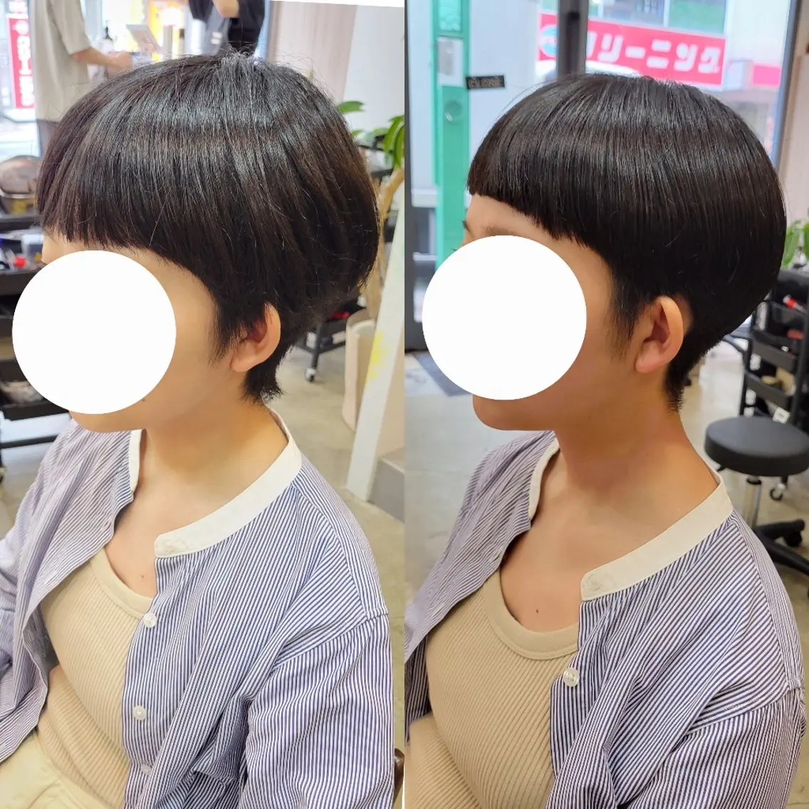 ショート オン眉 ショートヘア カット 野村 果音(カノン)のヘアスタイル