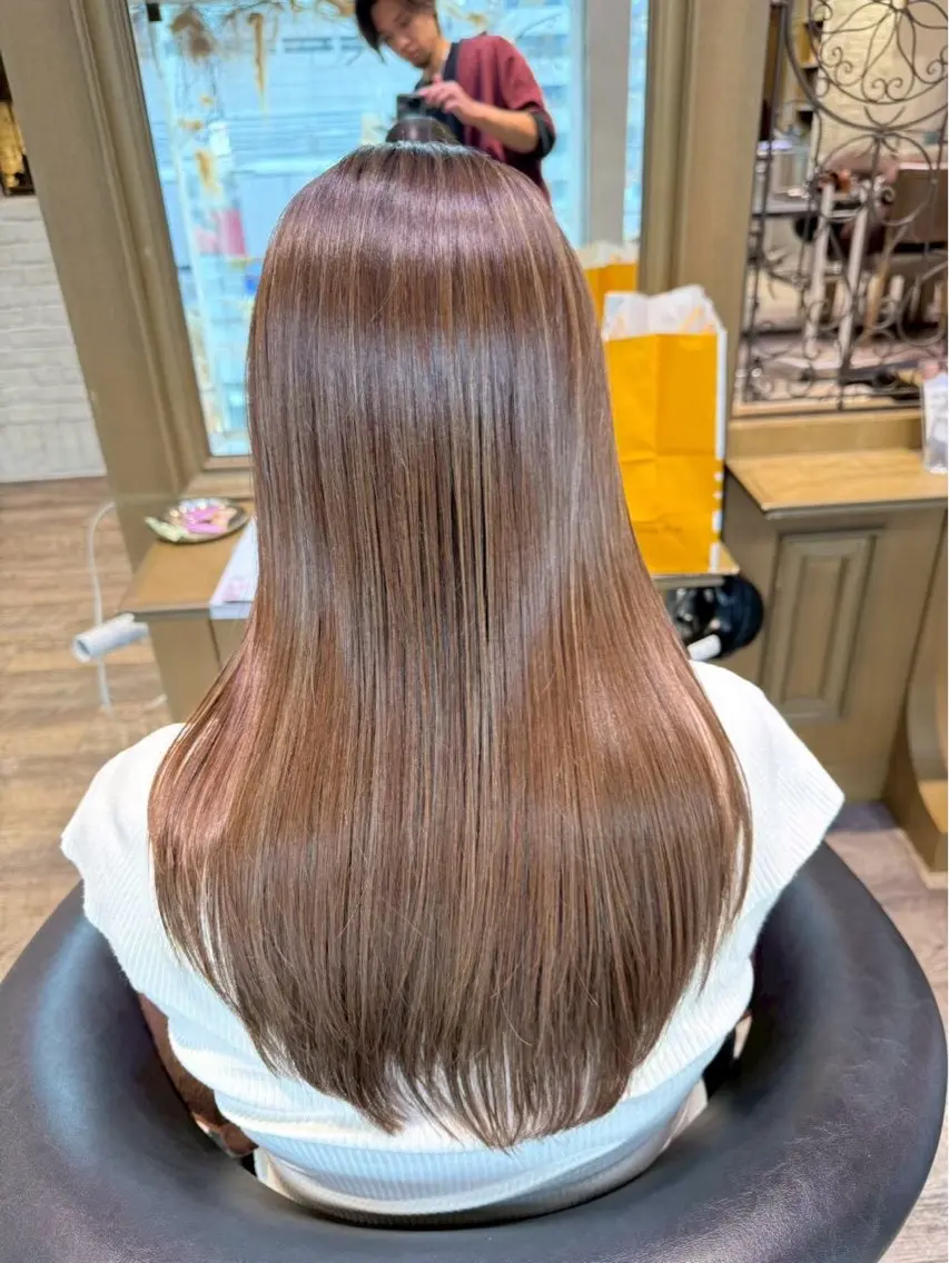 ロング 縮毛矯正 高橋 音々花のヘアスタイル