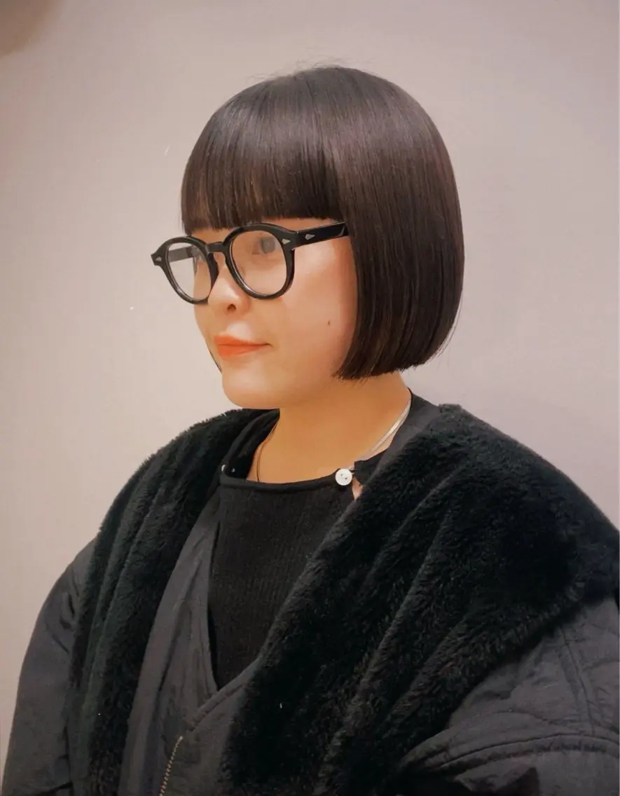 ショート カット 縮毛矯正 ✳︎透明感カラー✳︎ ボブ✳︎nanaのヘアスタイル