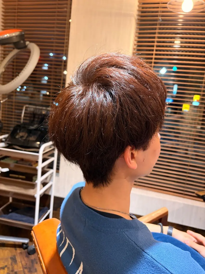 ショート カラー メンズ メンズブリーチ ブリーチ ヘアカラー 楠元 皓介のヘアスタイル