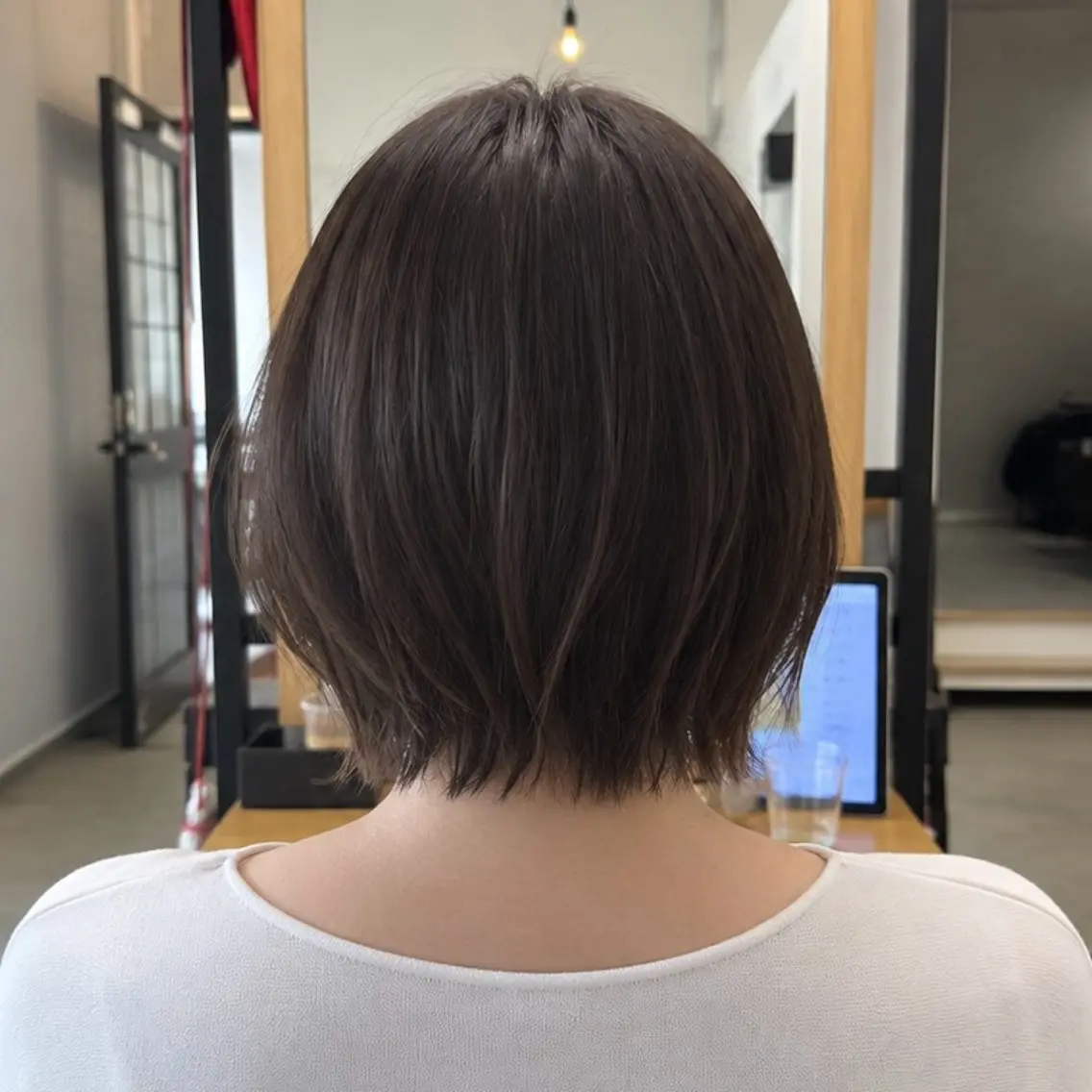 ショート ボブ くびれヘア 🎀好印象を作る🎀 平沢🤍のヘアスタイル