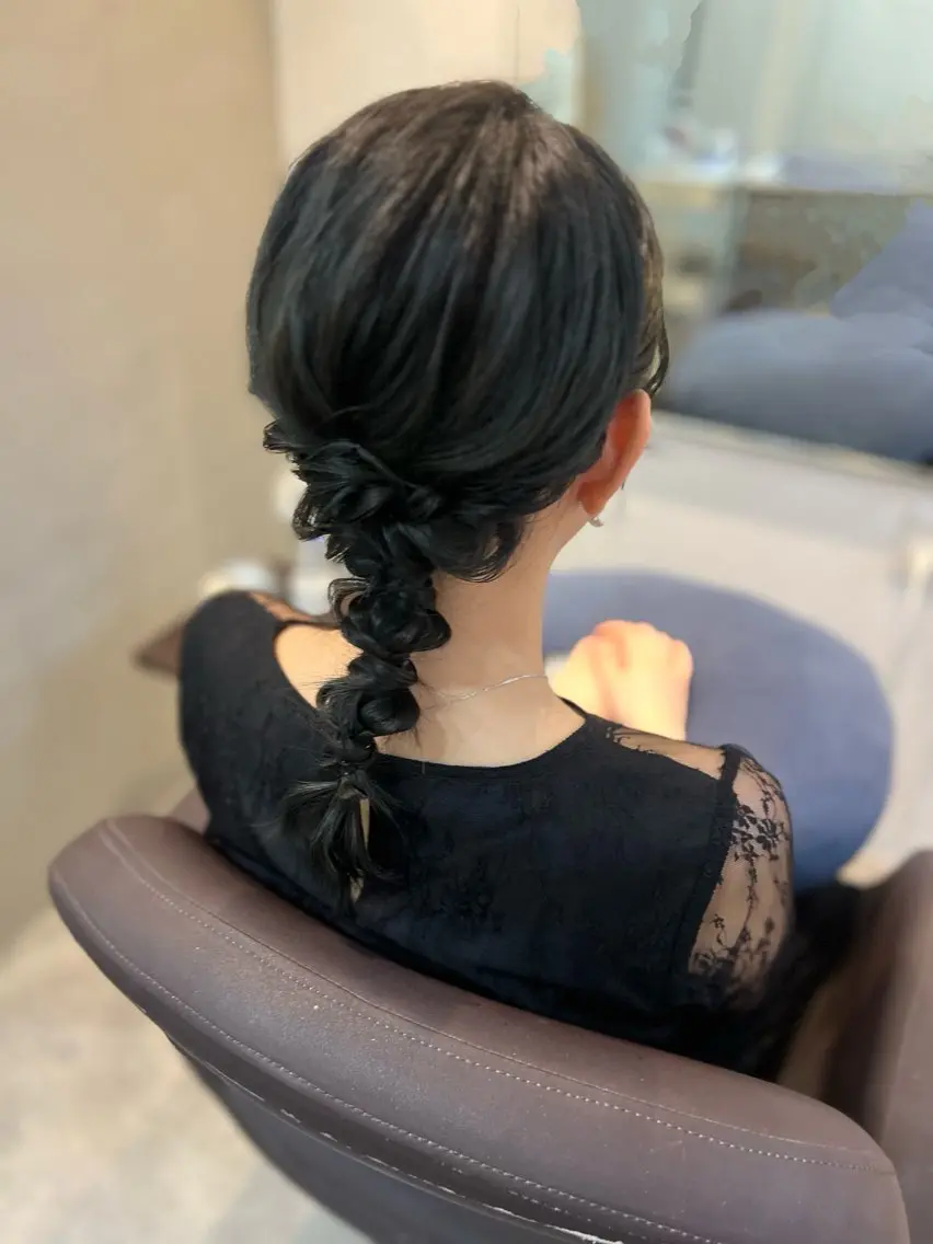 ヘアアレンジ ヘアセット ヘアメイクネイリスト hidemi中目黒のヘアスタイル