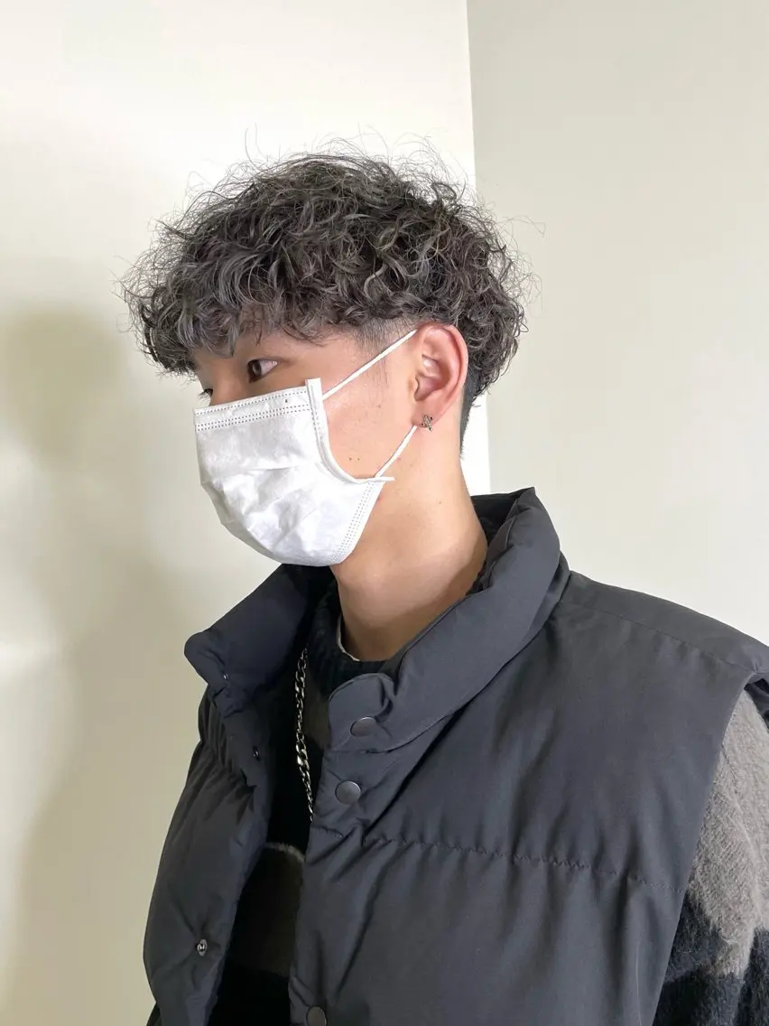 パーマ メンズ メンズパーマ 波巻きパーマ カット パーマ 尾崎 弘和のヘアスタイル