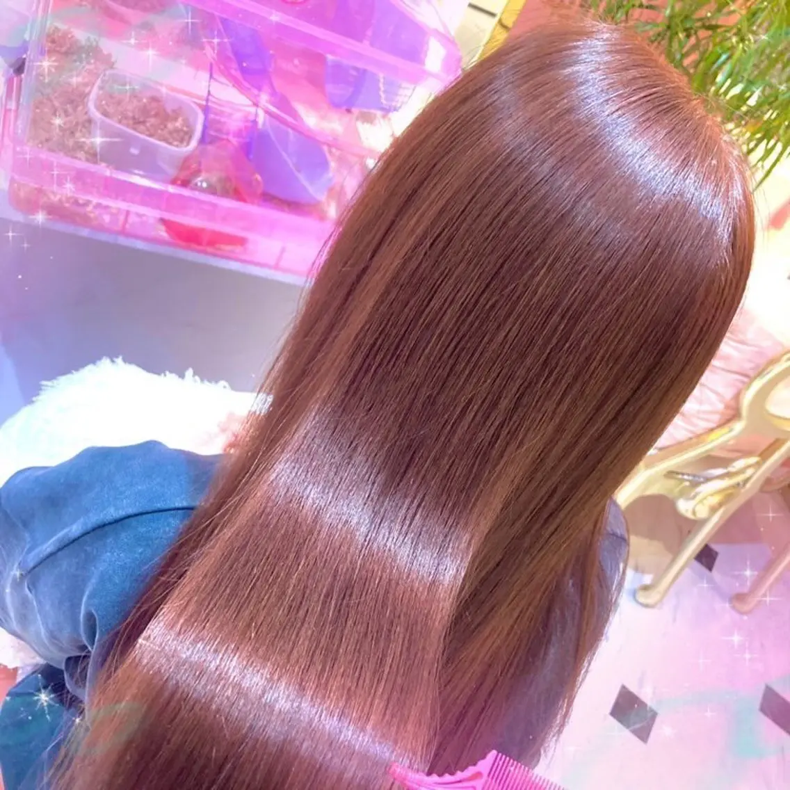 ロング カラー ビューティサロン ミルクのヘアスタイル
