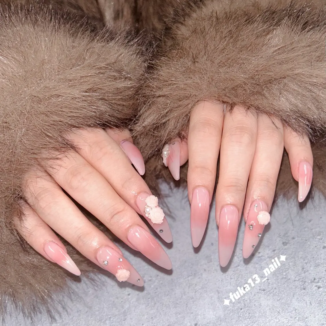 ネイル チークネイル ガーリー 韓国ネイル ピンク スカルプネイル ハンドネイル Nail♡Fuka. /6月予約受付中のネイルデザイン