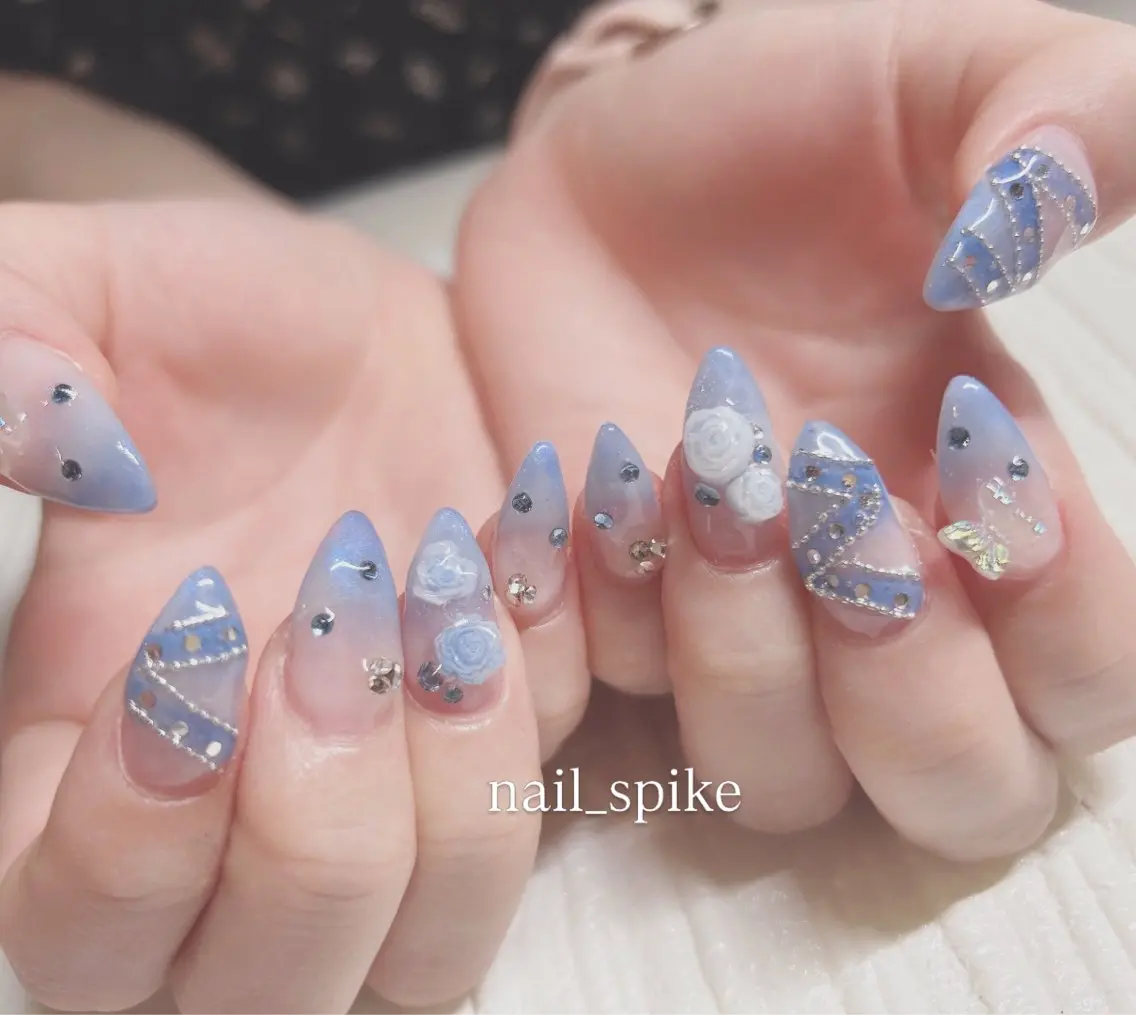 ネイル ジェルネイル nail spikeのネイルデザイン