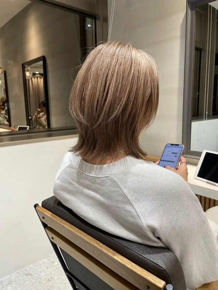 ショート ヘアカラー トリートメント Aster 店長 れおんのヘアスタイル