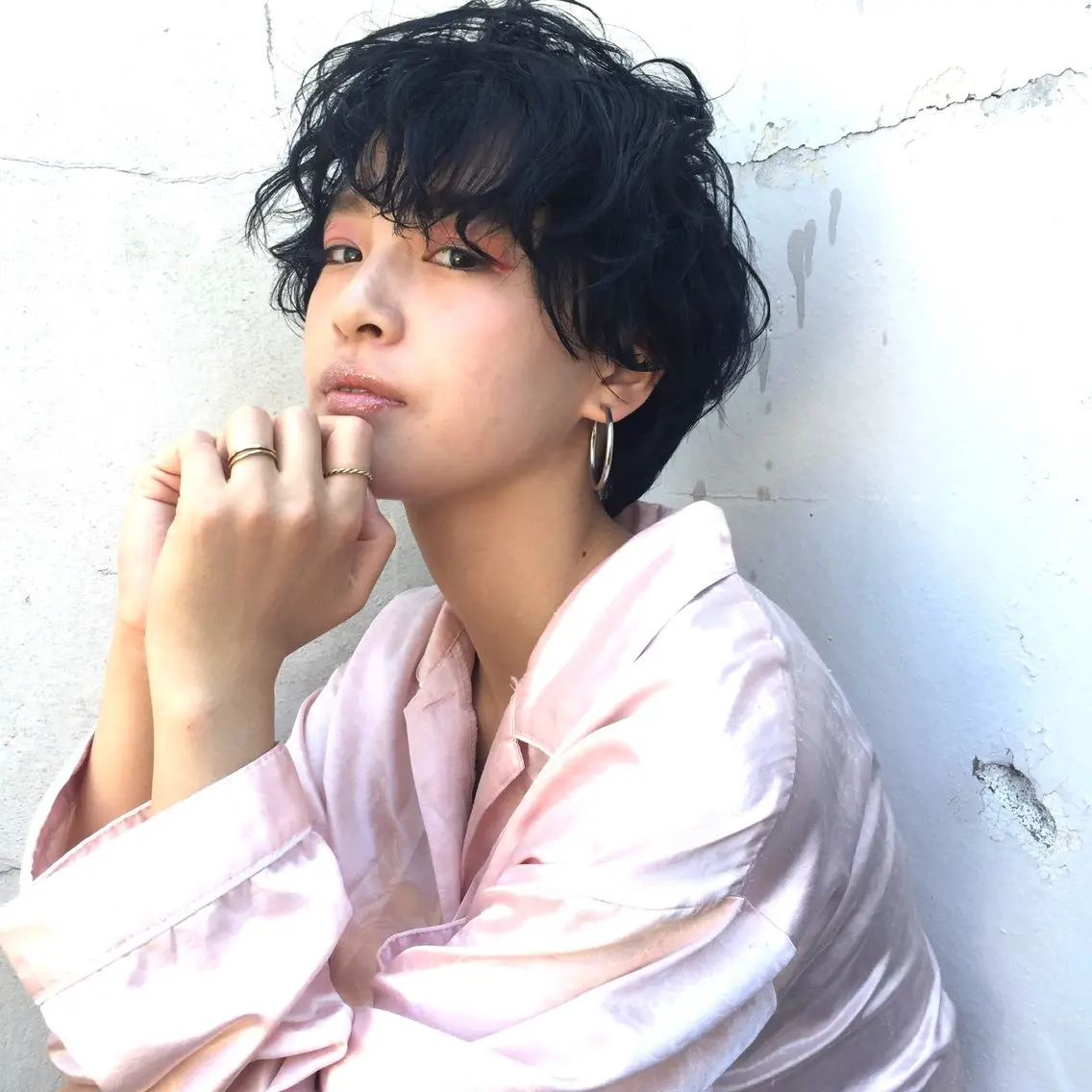 ショート カラー カット ヘアカラー イメチェン美容師⭕️ 富永健太のヘアスタイル