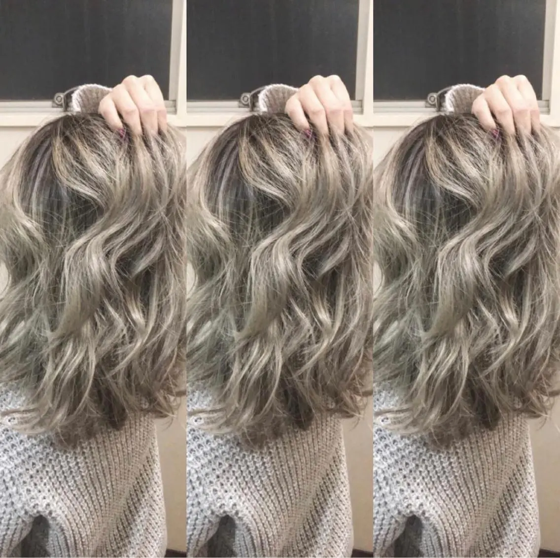 セミロング カラー 美魔女 美容師NAOのヘアスタイル