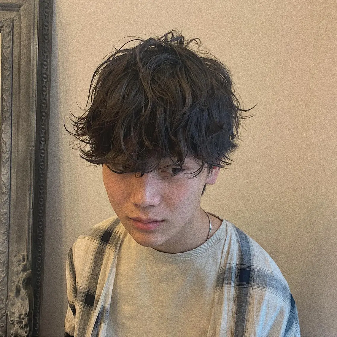 メンズ メンズパーマ 三矢 ちなつのヘアスタイル
