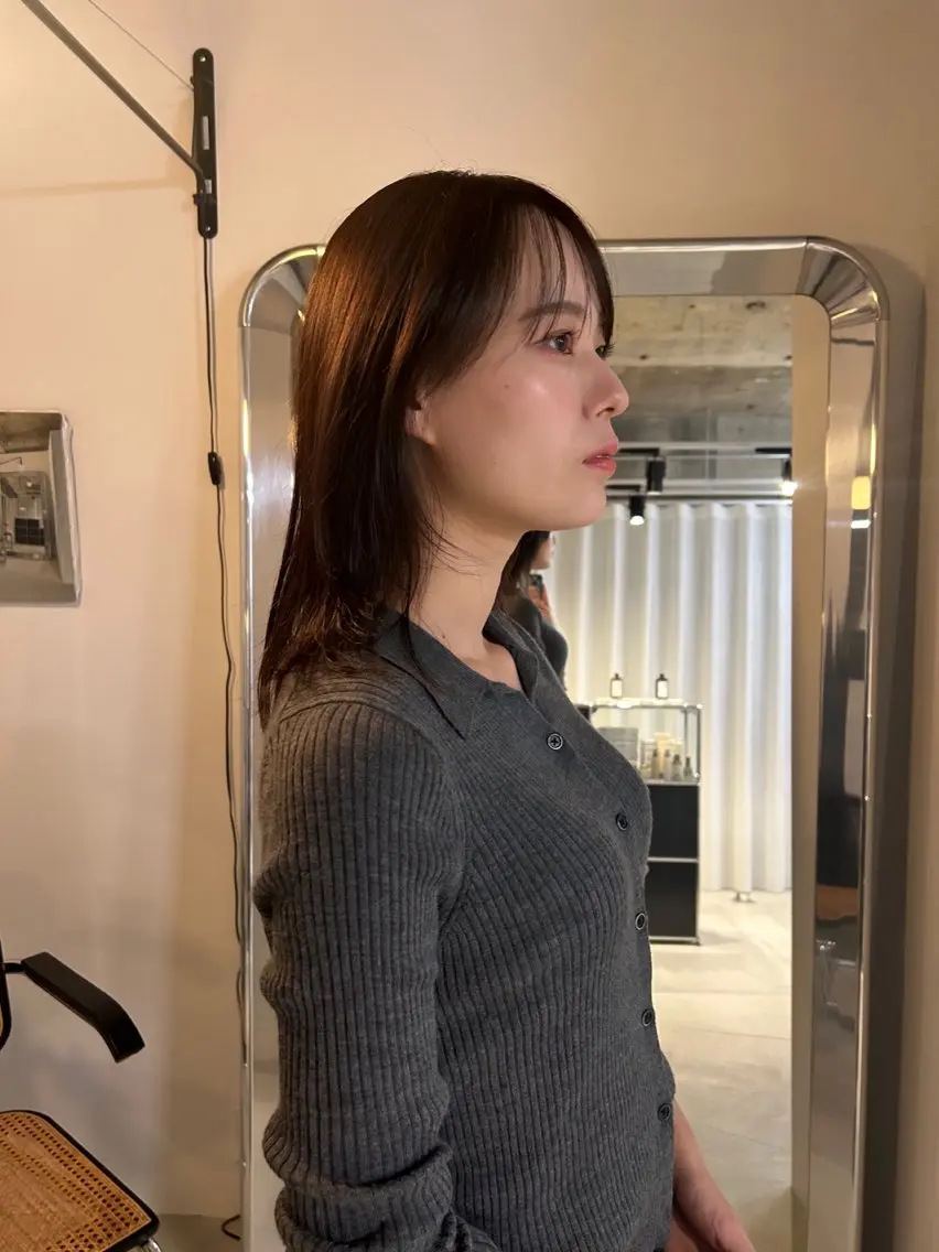 ミディアム kana shimizuのヘアスタイル