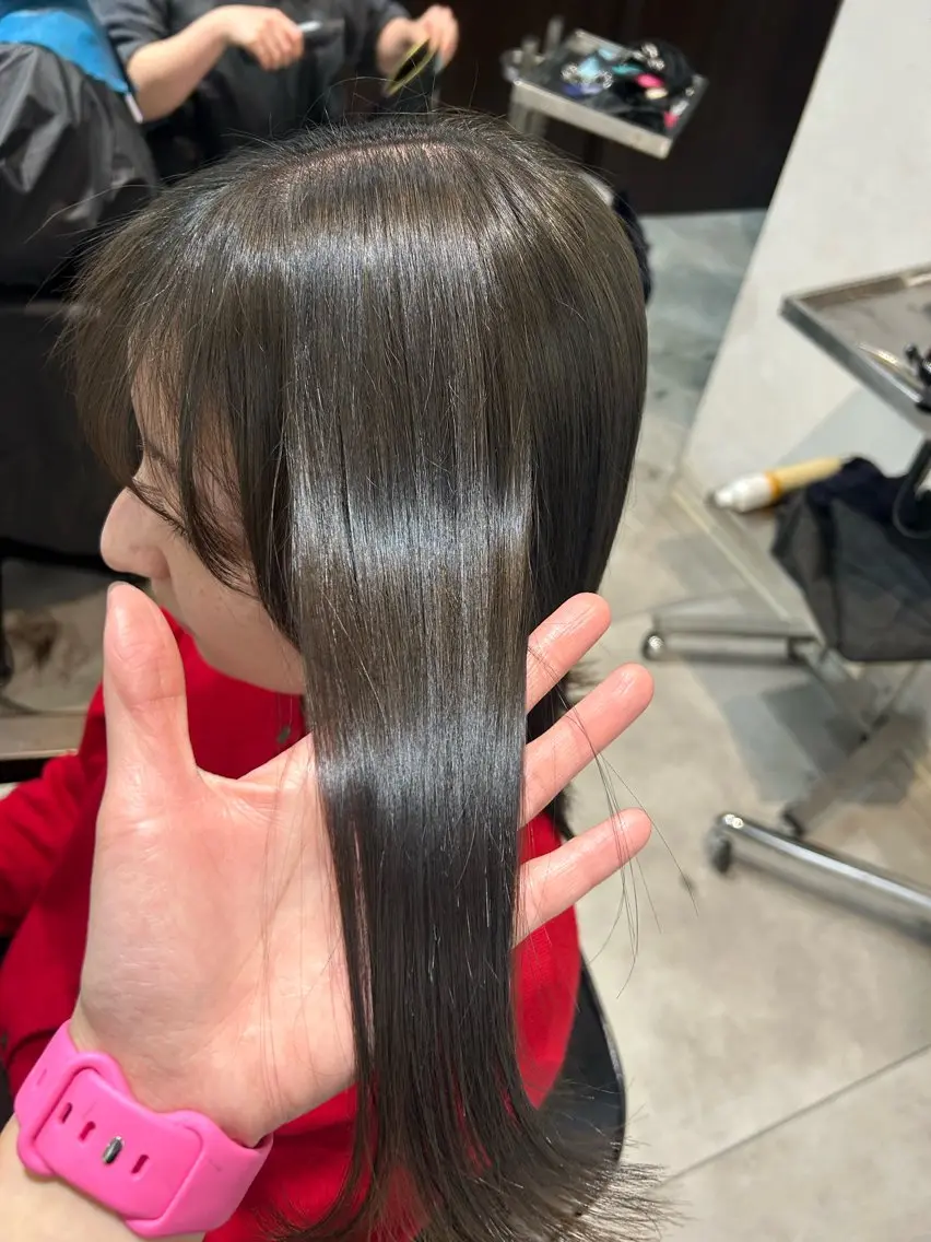 ミディアム トリートメント stella キホのヘアスタイル