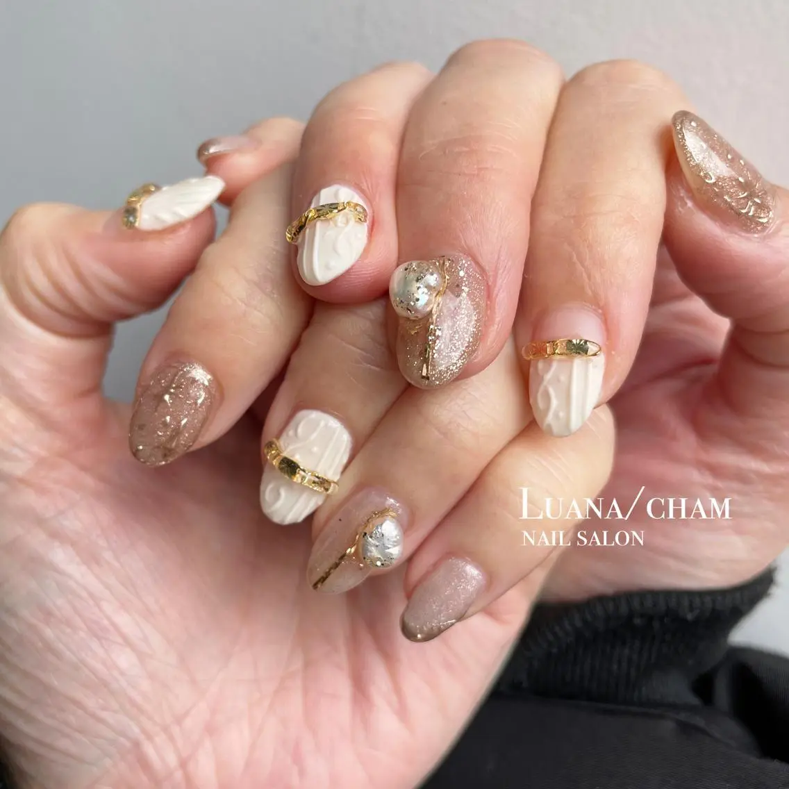 ショート ネイル ハンドネイル nail salon neigeのネイルデザイン