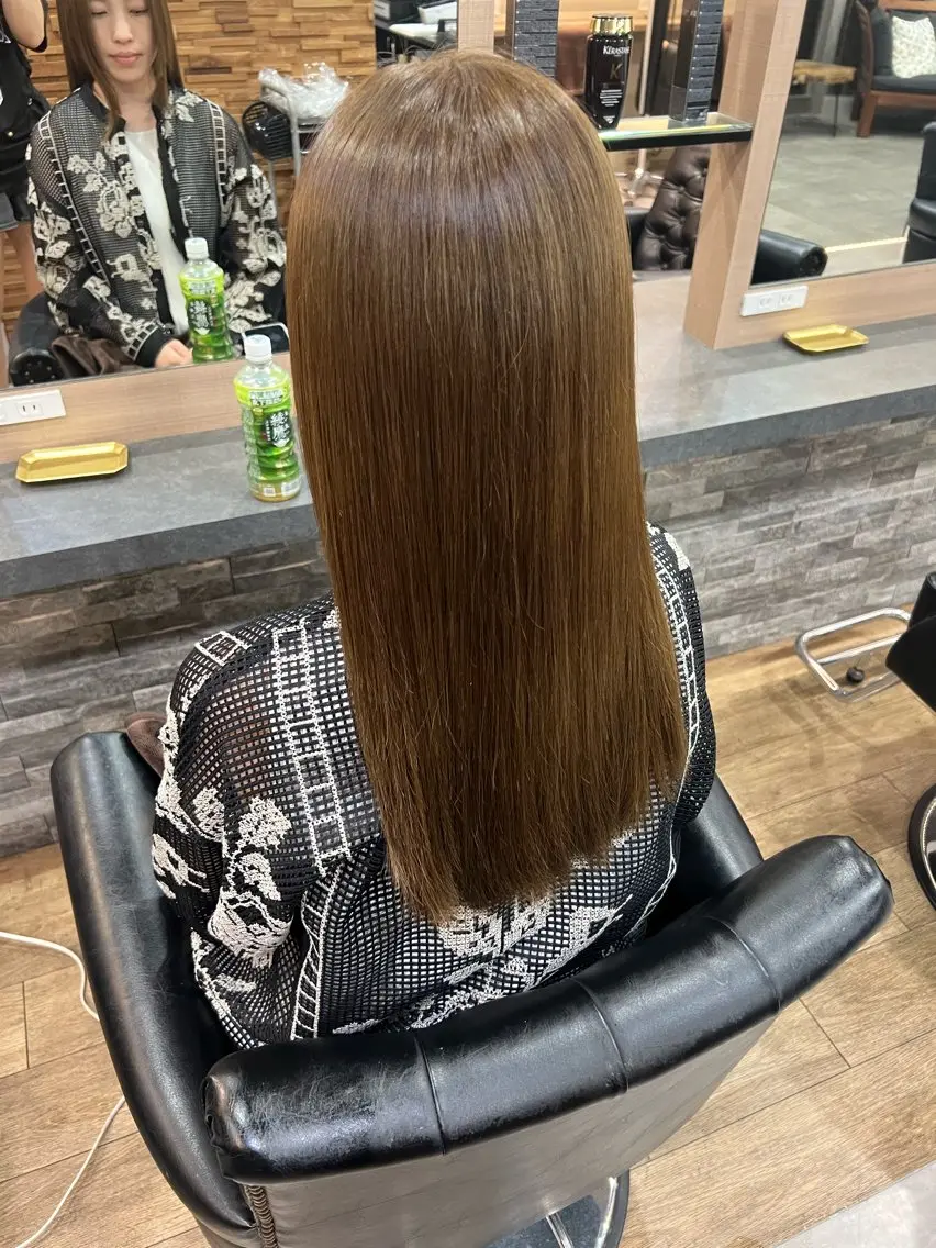 セミロング カット ヘアカラー トリートメント Lapis ちはなのヘアスタイル