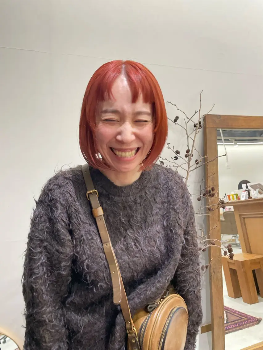 ミディアム カラー パーマ ヘアアレンジ メンズ カット ヘアカラー トリートメント tatsumi/ボブ ウルフ/レイヤーのヘアスタイル
