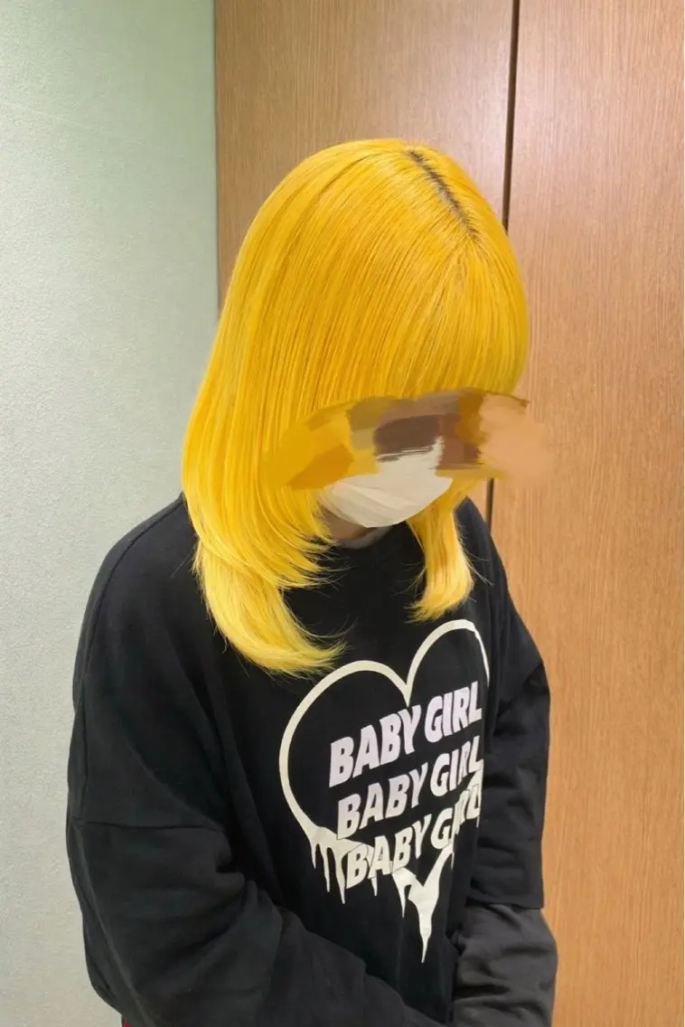 セミロング カラー ヘアカラー 横浜/デザインカラー 個性派ヘアメ/まこのヘアスタイル