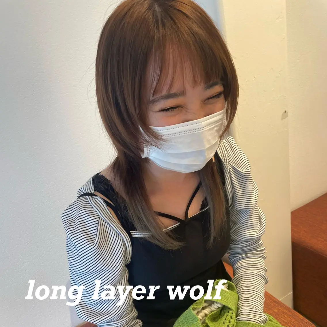 ミディアム カラー レイヤーカット ウルフカット ウルフレイヤー カット ヘアカラー トリートメント 北九州美容室 🕊️わかな✂︎のヘアスタイル