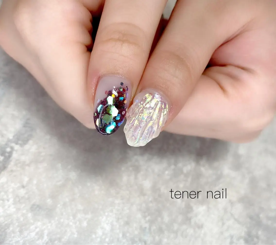 ネイル ホログラムネイル テネルネイル tener nailのネイルデザイン