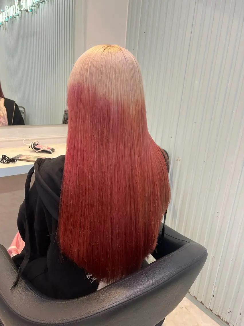 ロング カラー ヘアカラー トリートメント ブリーチカラー 🩵MIZUKIのヘアスタイル
