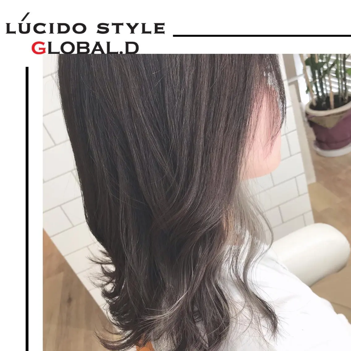 ミディアム カラー 🥛洒落髪小顔cut なら龍崎🥛のヘアスタイル