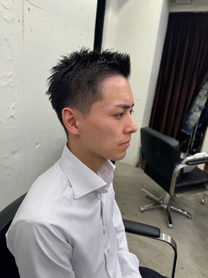 ショート メンズ ビジネス フェードカット メンズショート スパイキーショート ショートヘア カット トリートメント 💈メンズ特化💈 TASUKUのヘアスタイル