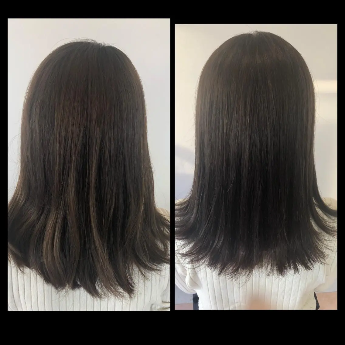 セミロング ヘアカラー やまぐち まりんのヘアスタイル