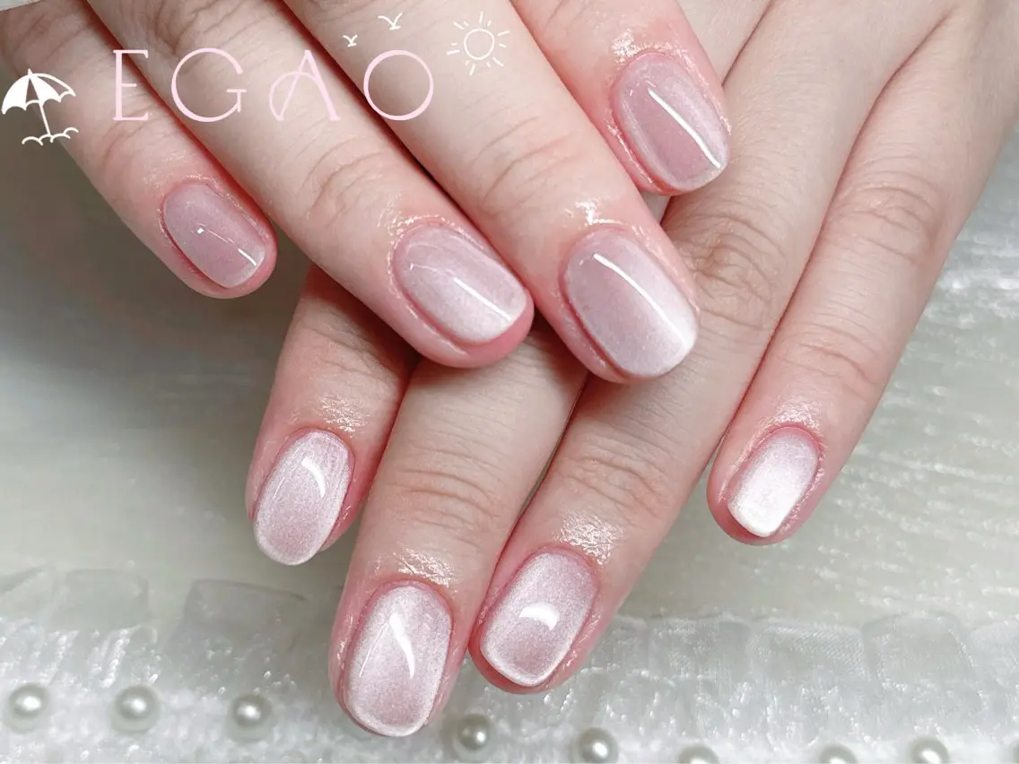 ネイル アートネイル フットネイル フレンチネイル ジェルネイル グラデーション ハンドネイル EGAO NAIL 錦糸町店のネイルデザイン