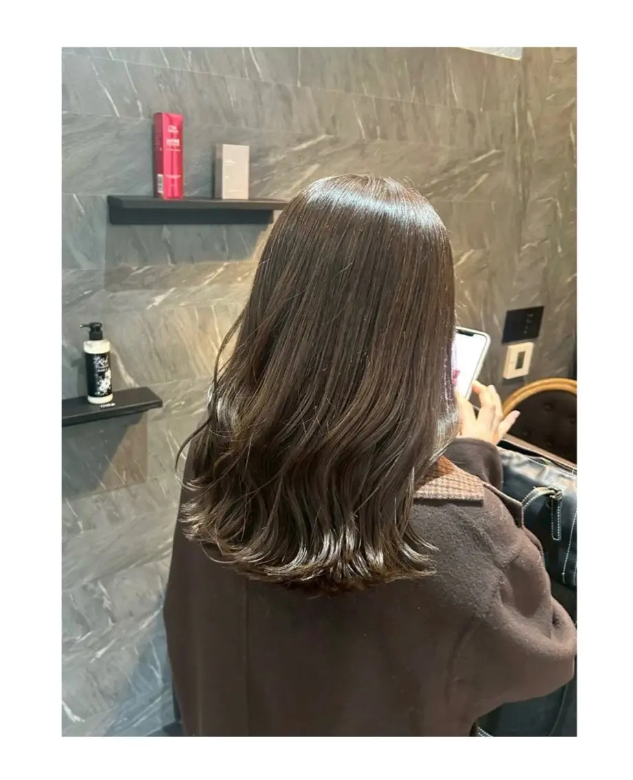 ロング ヘアカラー トリートメント アラタケ マリのヘアスタイル