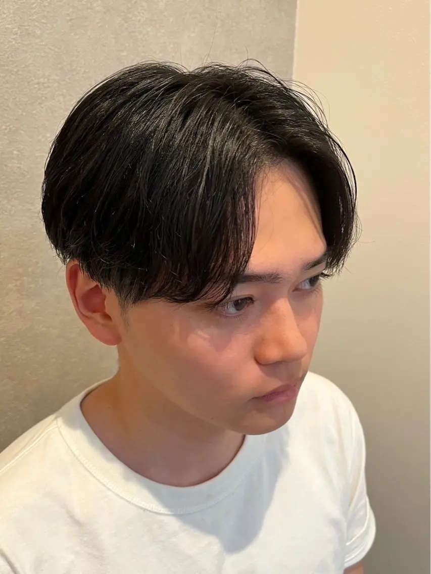 メンズ センターパート 熊本メンズ/嘉島 /坂嶋大飛のヘアスタイル