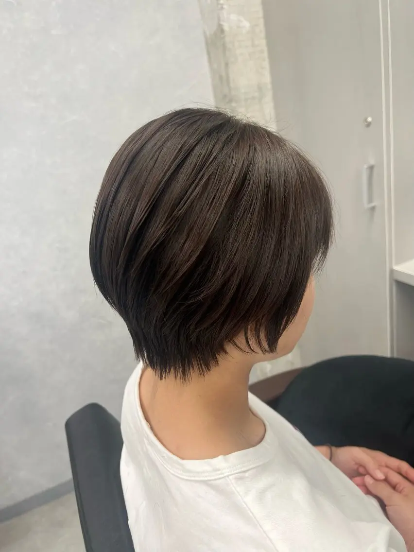 ショート くびれヘア ショートヘア カット 石津 優菜のヘアスタイル