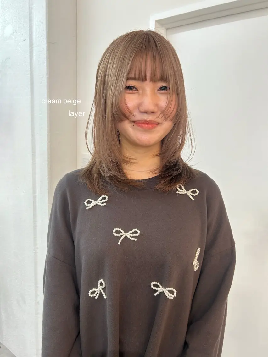 【ケアブリーチ】カット+ダブルカラー+2stepトリートメント🍯🌟の写真