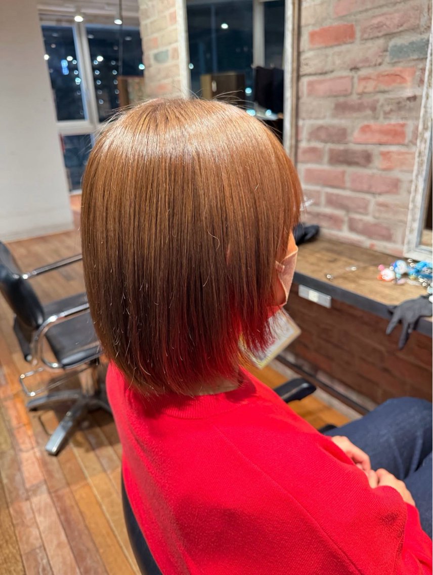 カラー ヘアカラー 古内 杏奈のヘアスタイル