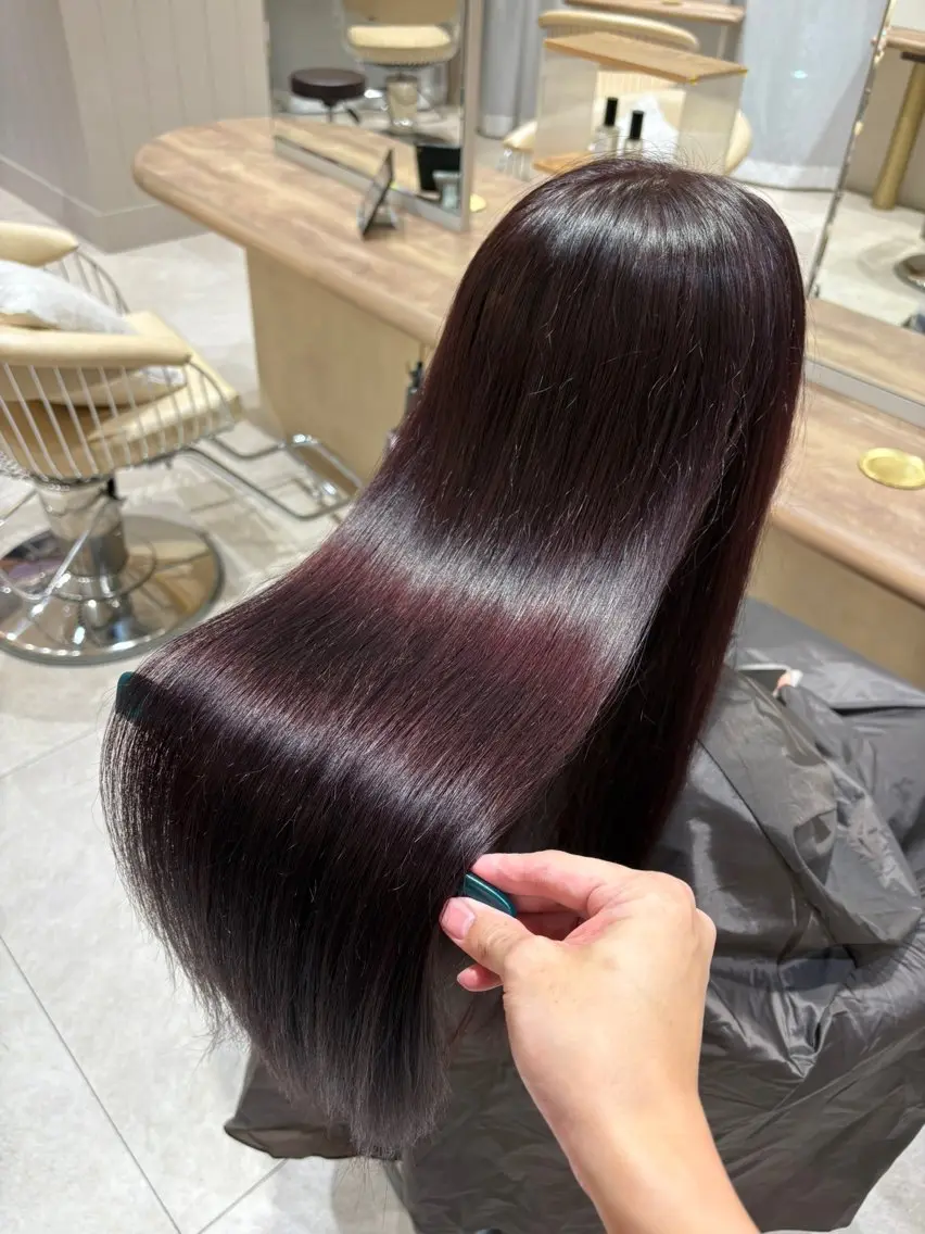 ロング 髪質改善 トリートメント カット ヘアカラー トリートメント ✨艶髪✨悩み解決❗️ 芳賀のヘアスタイル