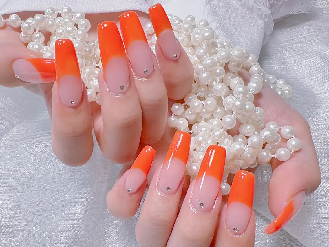 🧚♀️チップ長さだしフレンチ(ベースあり)の写真