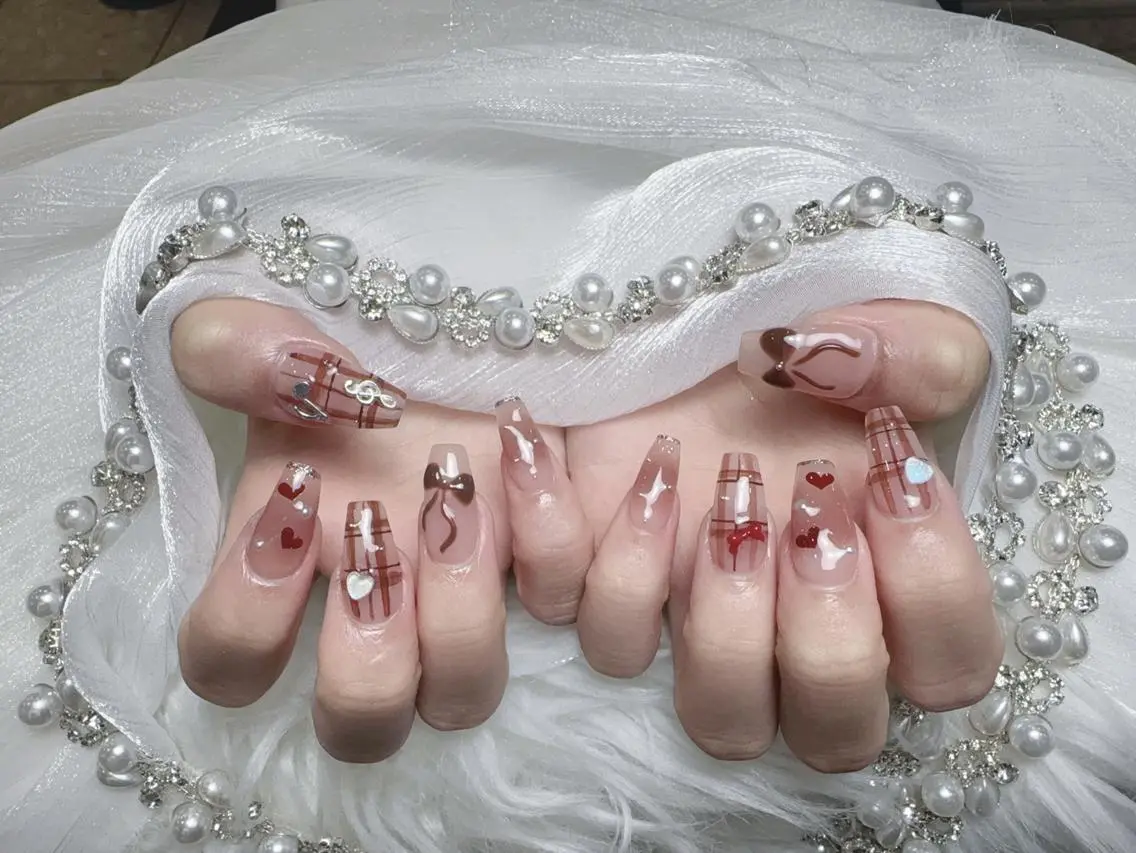 ネイル 成人式 ジェルネイル マグネットネイル 大理石ネイル(マーブル) 持ち込み ハンドネイル k.bi nailsalonのネイルデザイン