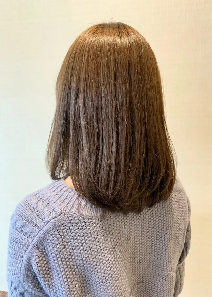 ミディアム カラー 大畑 利奈のヘアスタイル