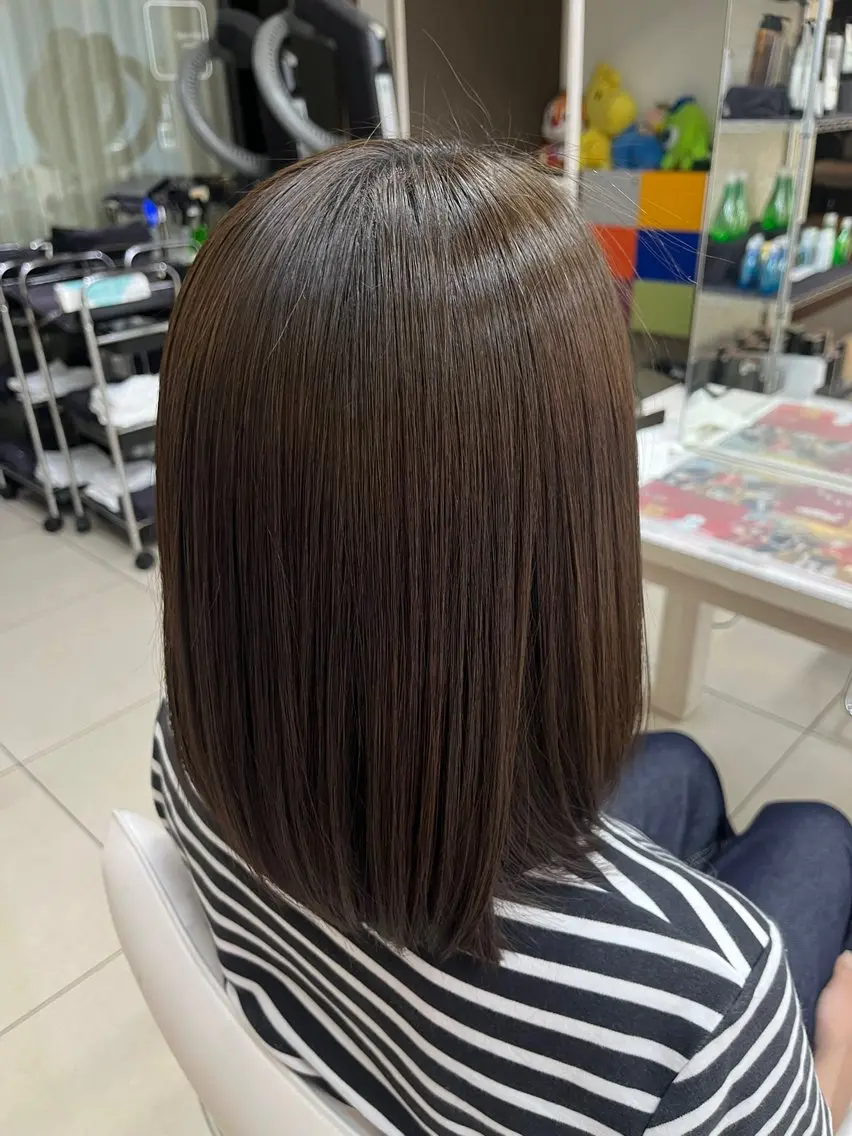 ミディアム カラー ヘアカラー トリートメント 🎀透明感˖⊹あすか 東橋本🪄︎︎⸝‪⸝のヘアスタイル