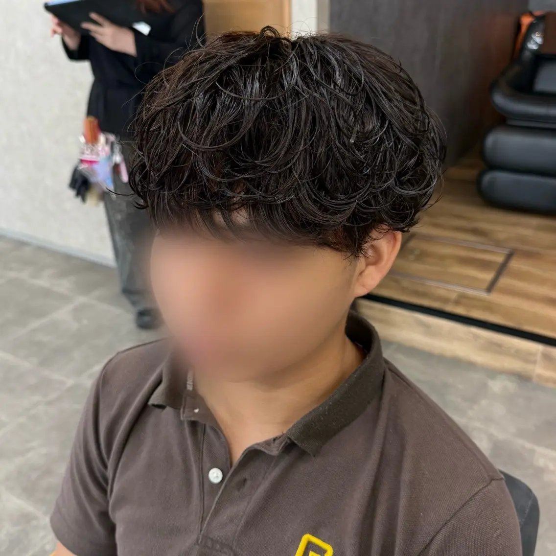 メンズカット➕ふんわりシャドウパーマ🌀✨️の写真