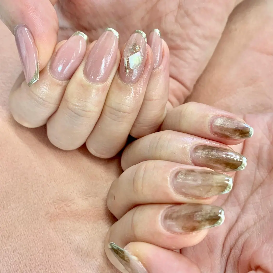 ネイル フレンチネイル ニュアンスネイル ハンドネイル nailsalon -Lien-のネイルデザイン