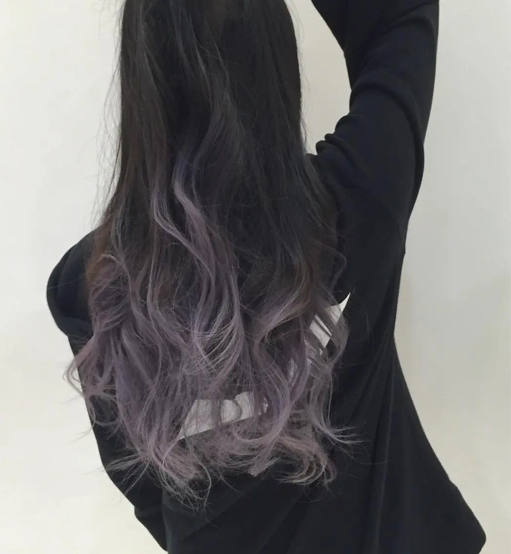 ミディアム セミロング ロング カラー パーマ グラデーションカラー シルバー ハイトーン×髪質改善 KENTAのヘアスタイル