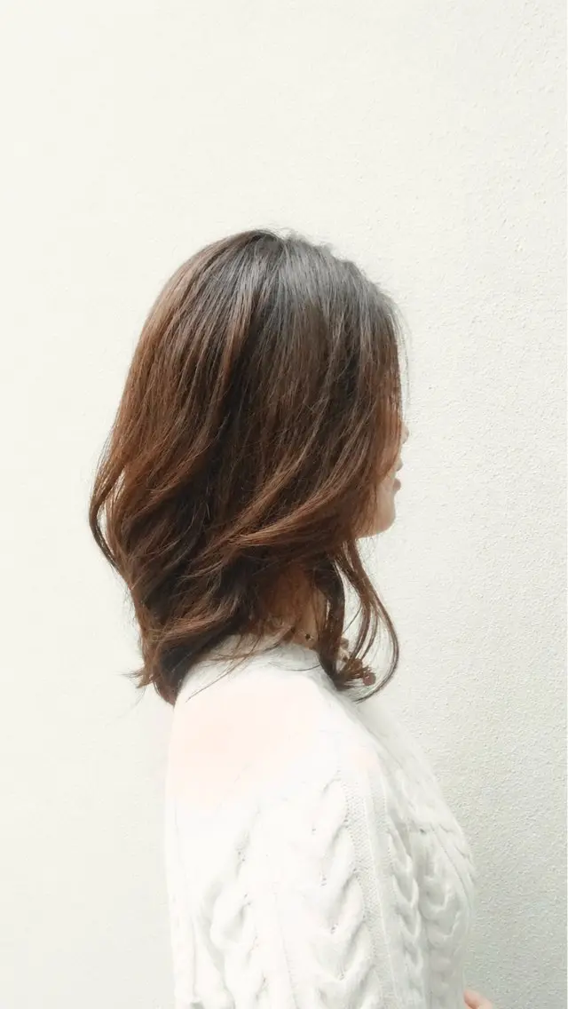 ミディアム パーマ 表参道/銀座 KARINのヘアスタイル