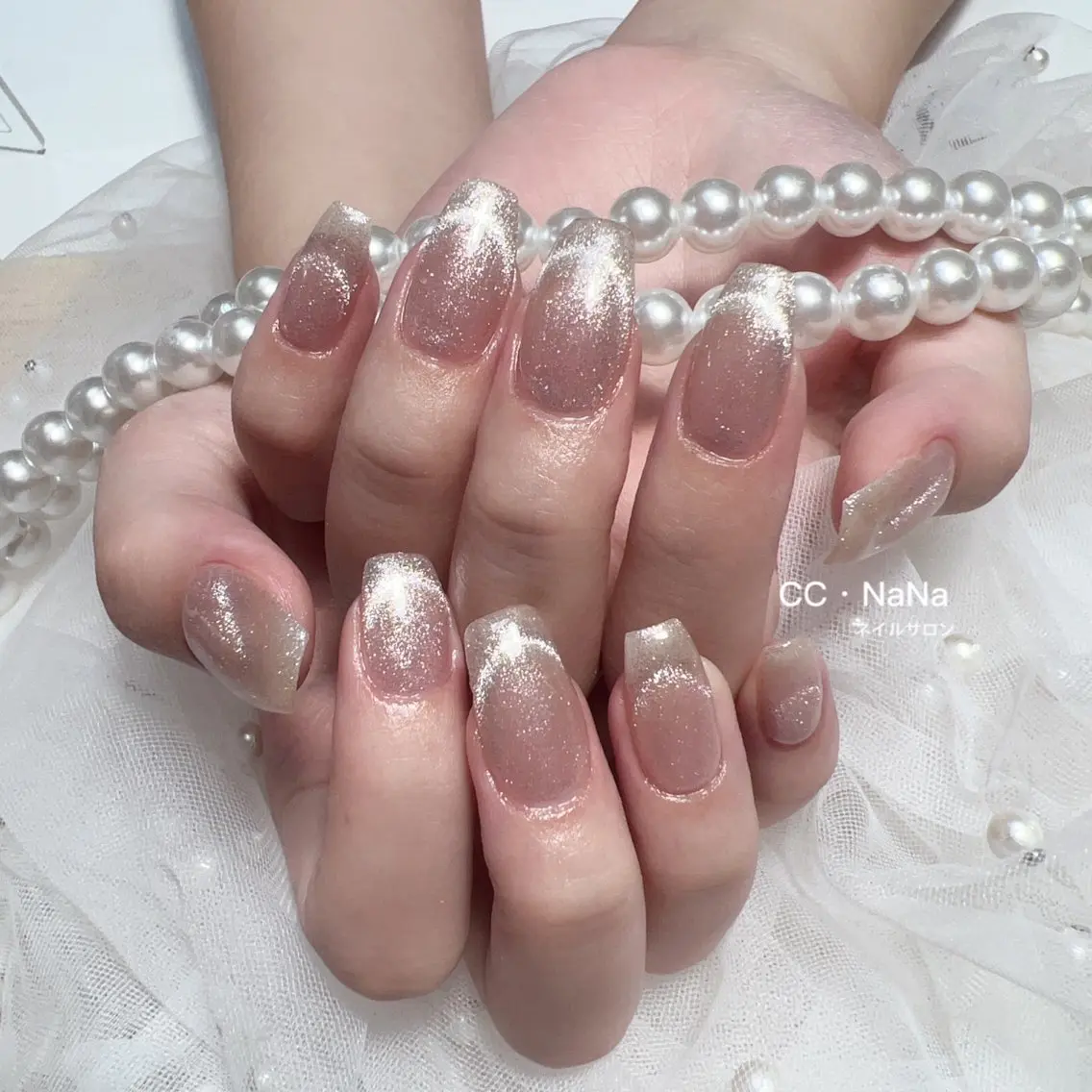 ネイル スカルプネイル ハンドネイル 💎CC・NaNa 韓国風ネイル🌙Cのネイルデザイン
