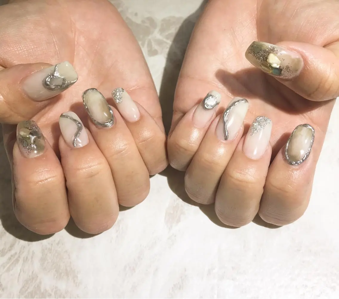 ネイル フットネイル ニュアンスネイル シンプルネイル 春ネイル 夏ネイル nail fufla ♡yamane♡のネイルデザイン