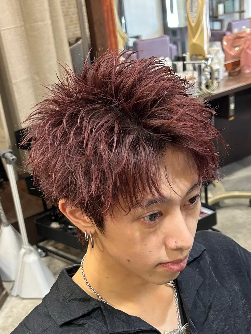 ショート メンズ ショートヘア カット ヘアカラー 【横浜メンズ特化】 💥りょうま💥のヘアスタイル