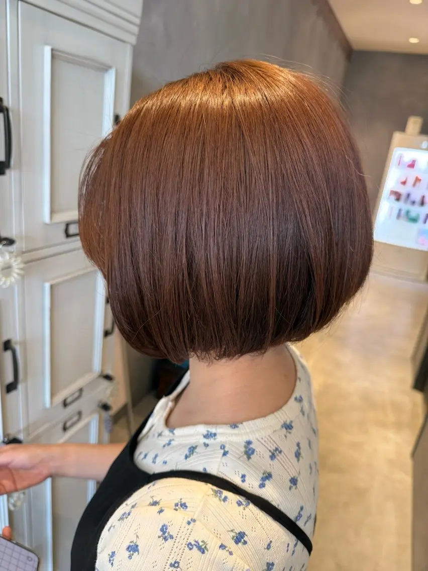 ショート カット ヘアカラー トリートメント 長谷川 沙紀のヘアスタイル