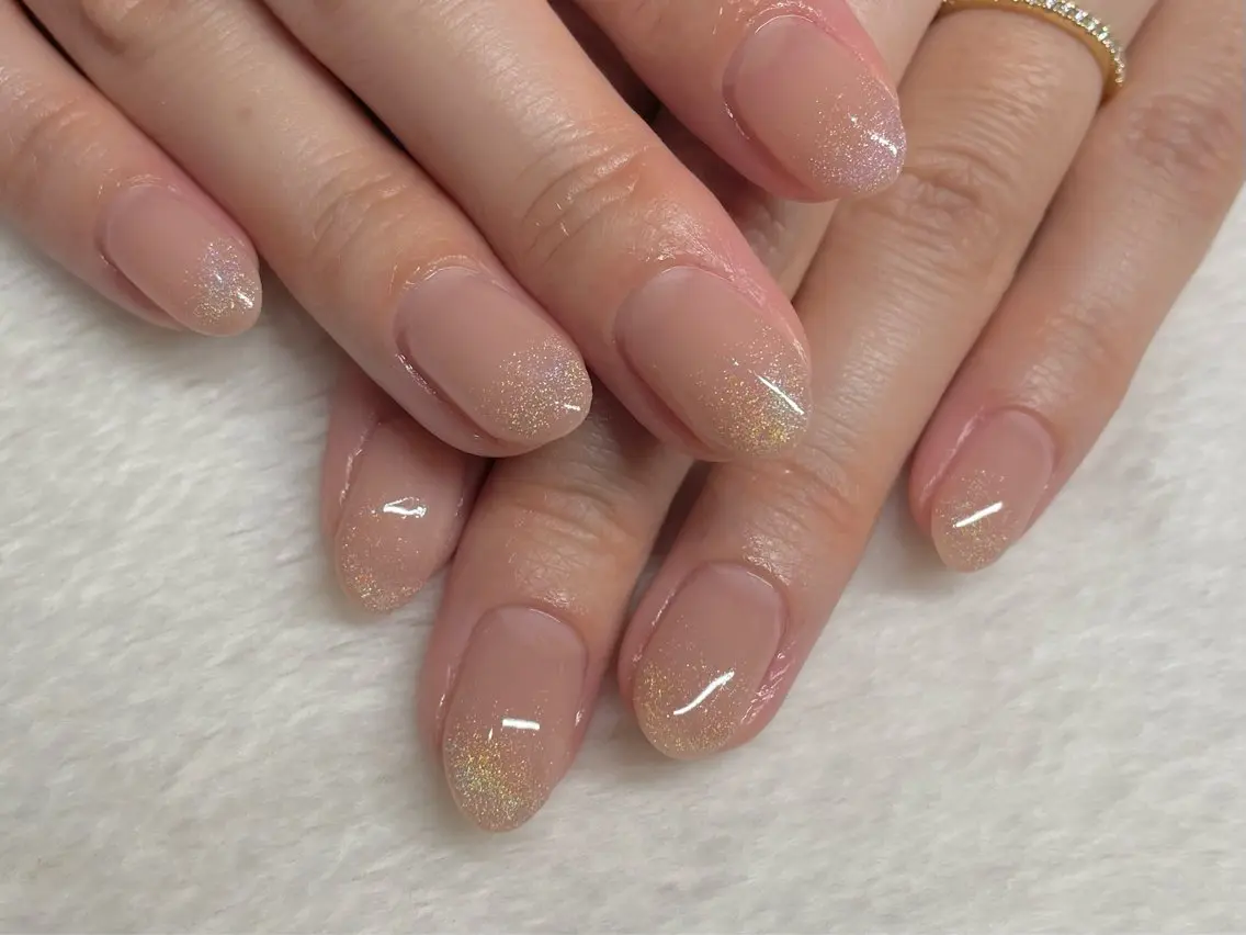 ネイル オーロラネイル フレンチネイル riri-nail Rie Endoのネイルデザイン