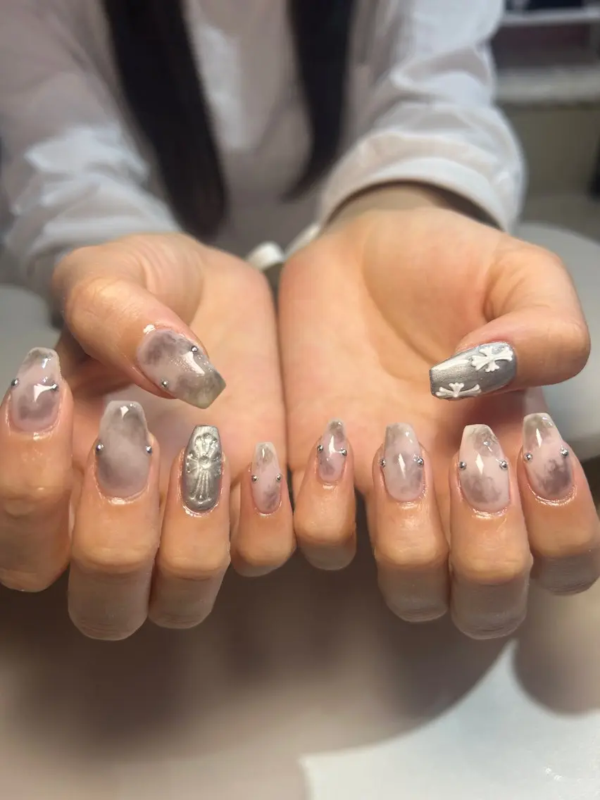 NEW💫チップ長さだし(ワンカラーorマグネット+大人気クロムパーツ2個♪)の写真
